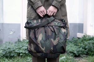 Helmet bag camouflage by Primary Archive Amsterdam brand.