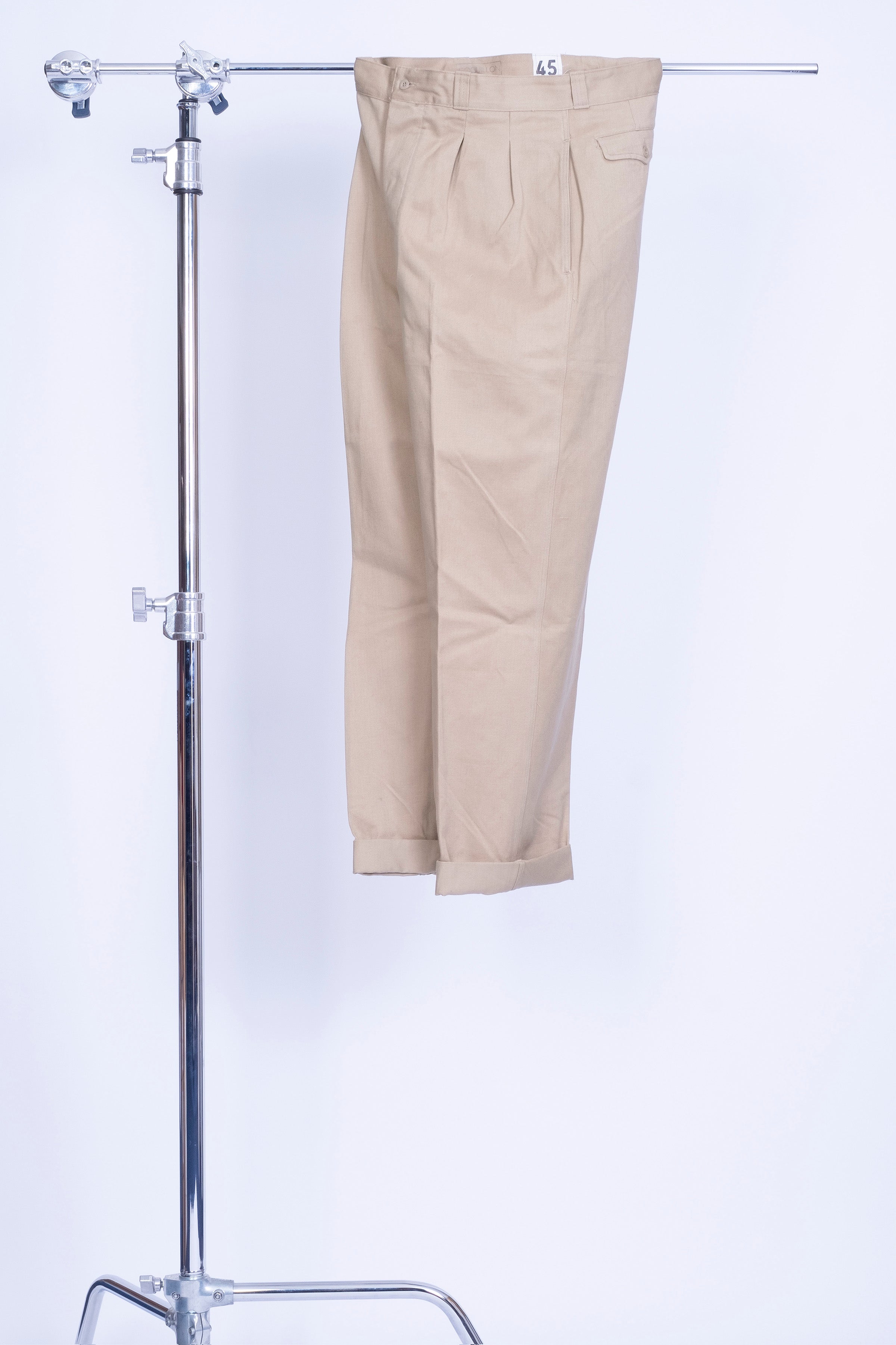 French Worker Double Pleat Trousers