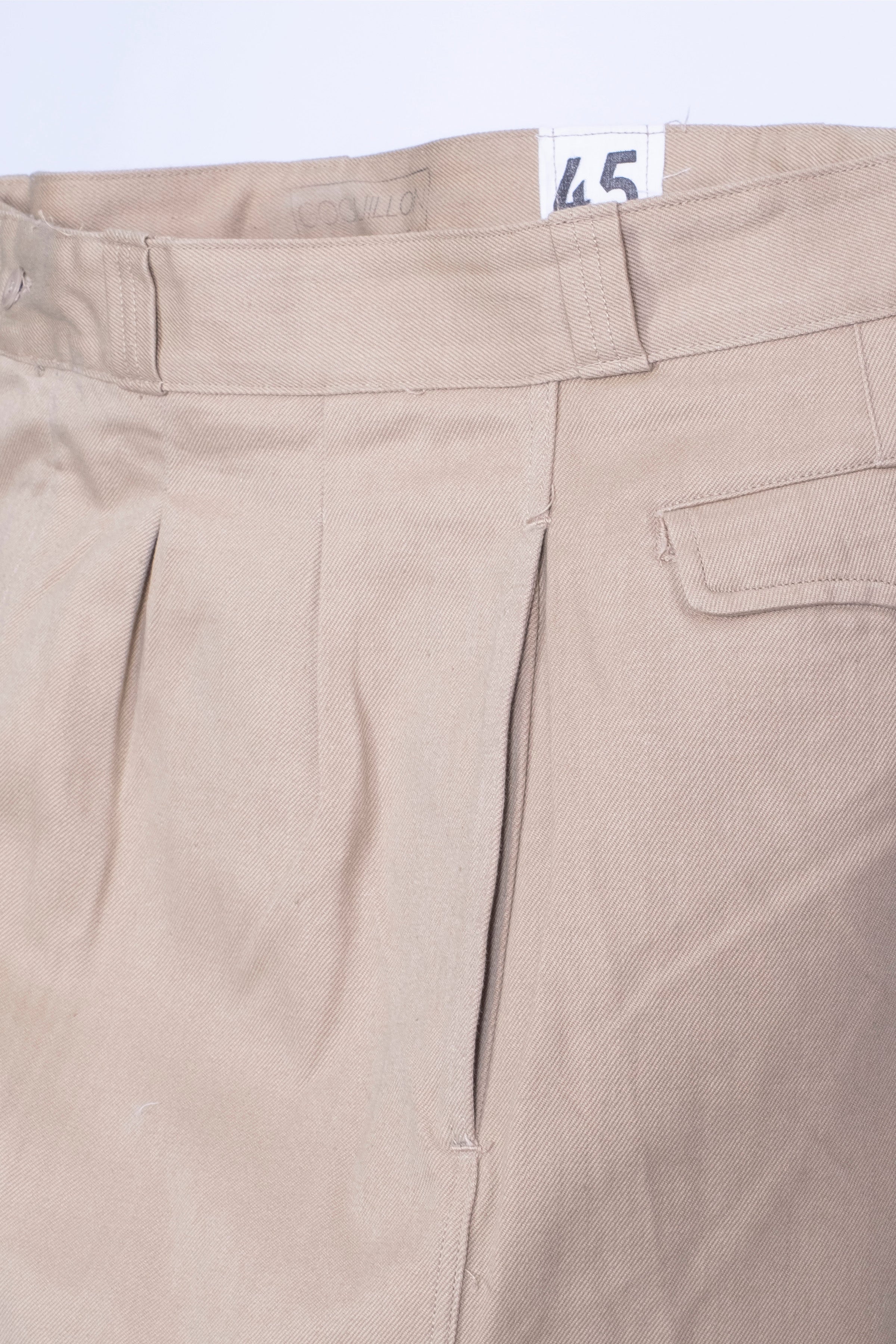 French Worker Double Pleat Trousers