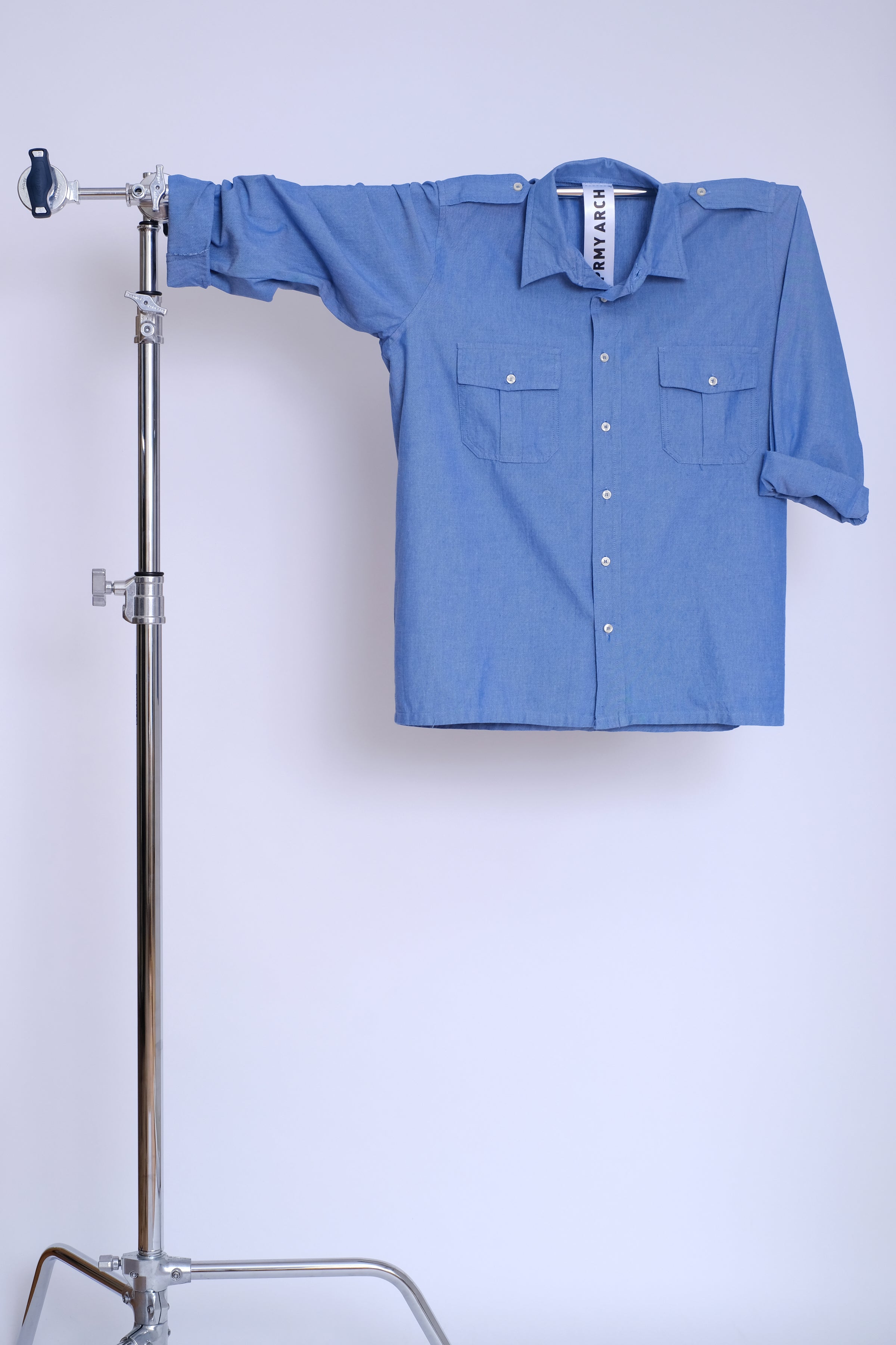 Italian Navy Chambray Shirt