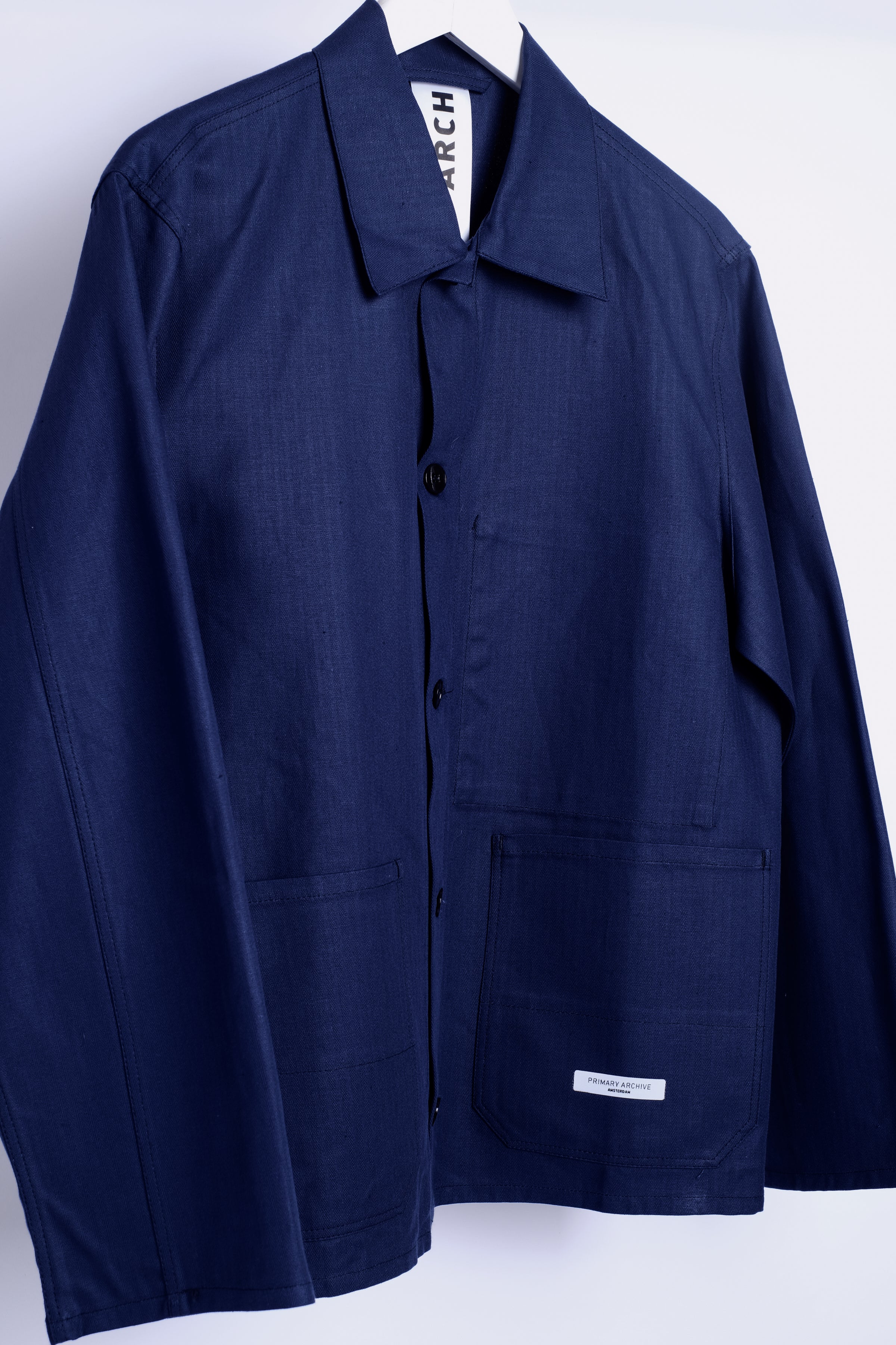 Blue Herringbone Painter Jacket