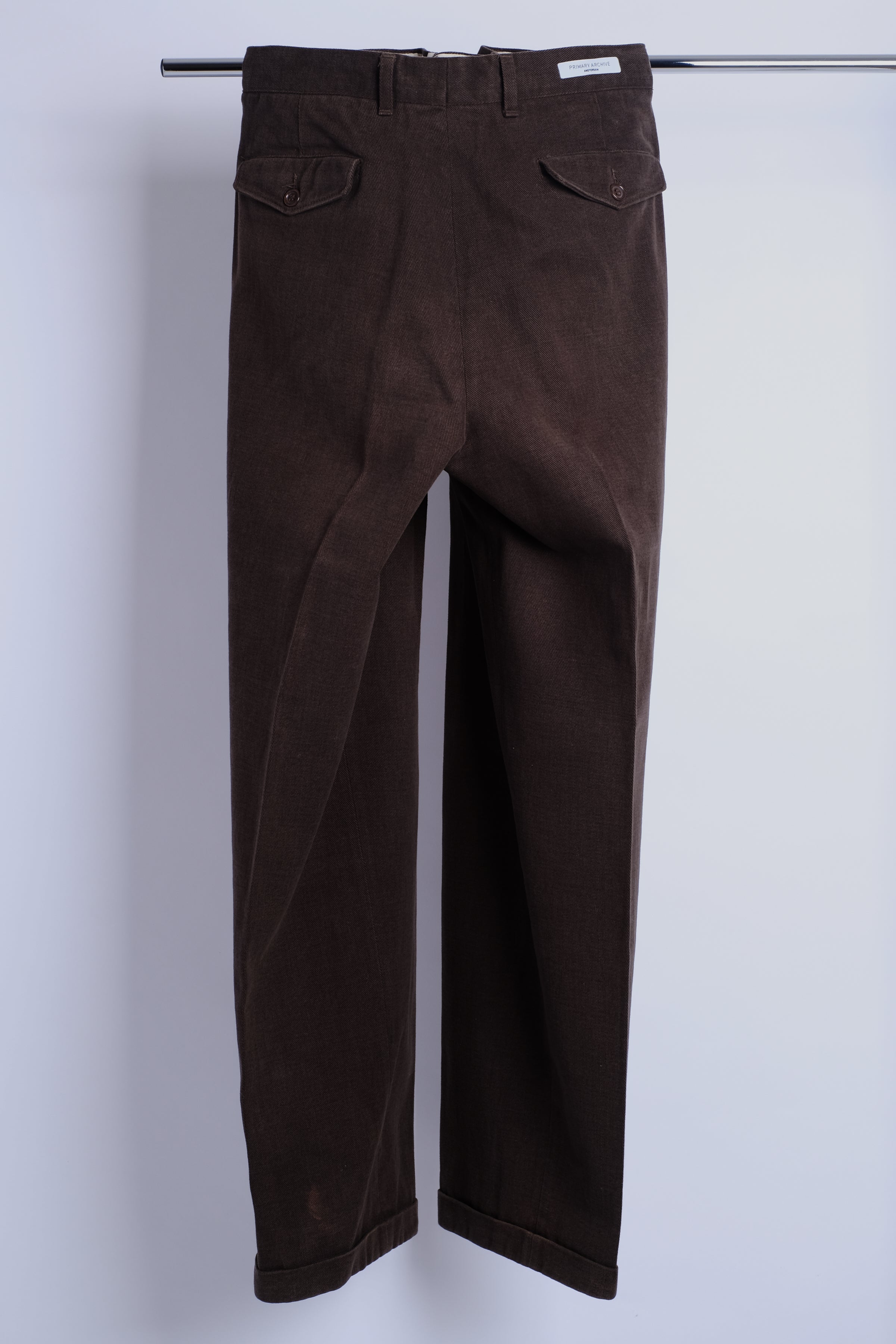 Tailored Double Pleat Heavy Trousers