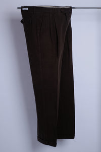 Tailored Double Pleat Heavy Trousers