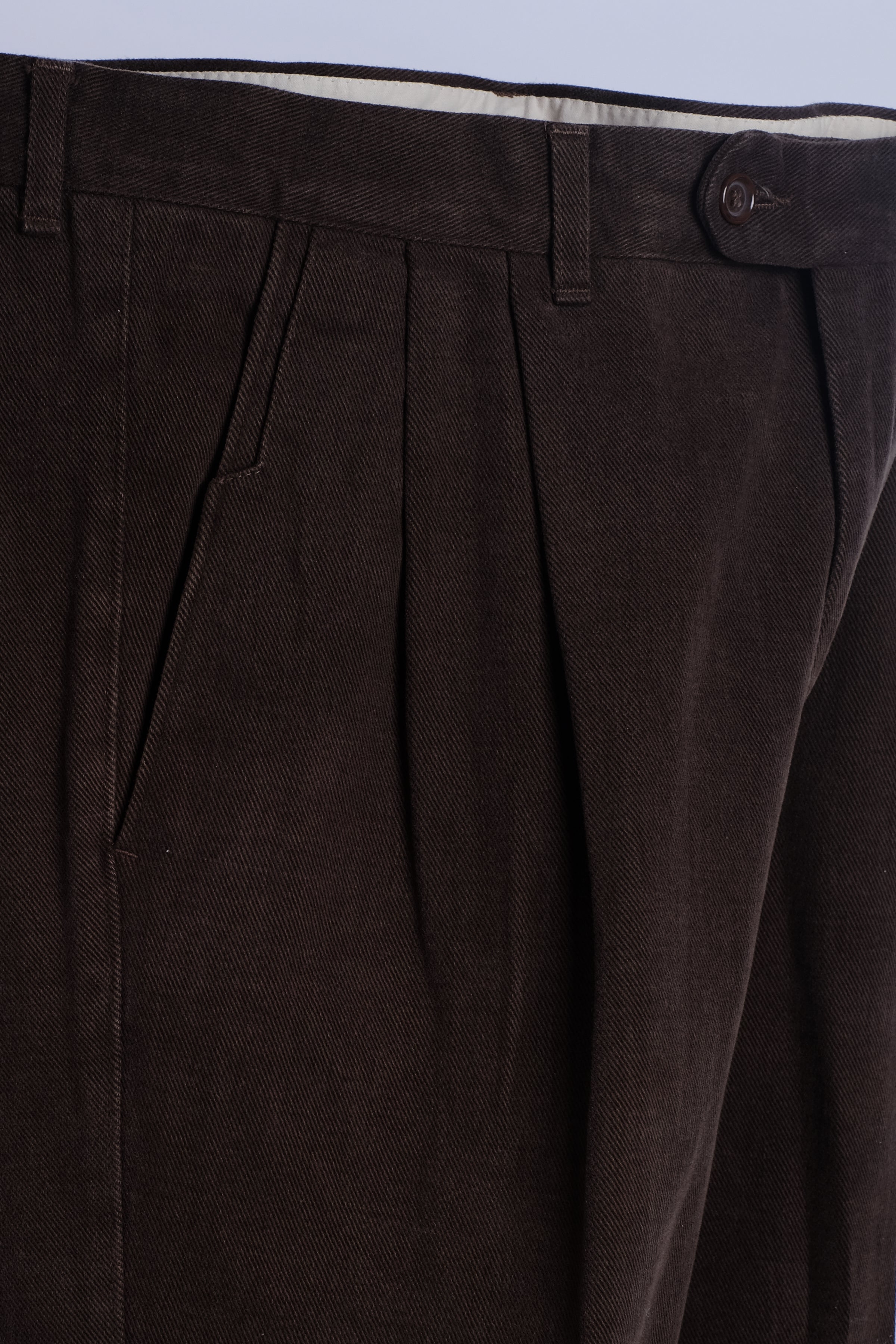 Tailored Double Pleat Heavy Trousers